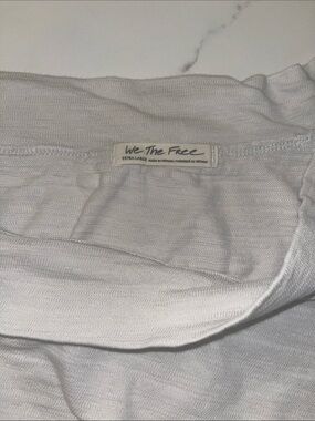 We The Free by Free People gray off the shoulder asymmetrical top